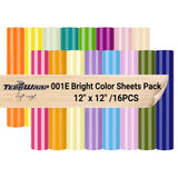 TeckWrap 001 economical bright colour sheets pack (16 pieces)