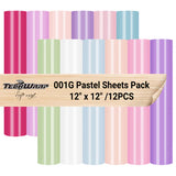 TeckWrap 001 gloss or matte pastel sheets pack (10 pieces)