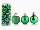 Baubles 3cm pack of 24