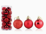 Baubles 3cm pack of 24