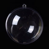 Round fillable clear acrylic bauble collection