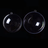 Round fillable clear acrylic bauble collection