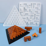 Pyramid puzzle mold set (2 parts)