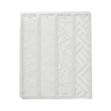 Multiple patterned rectangle bookmark mold