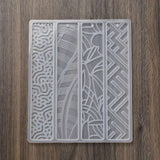 Multiple patterned rectangle bookmark mold