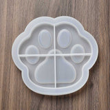 Large cat paw print tray mold