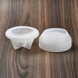 Round silicone candle cup (2 parts)