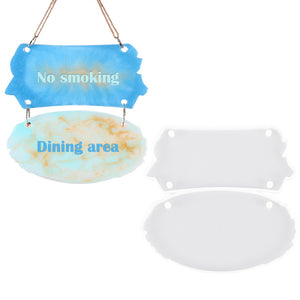 Hanging plaque mold set