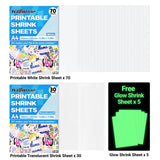 TeckWrap shrink sheets pack (inkjet printable/non-printable 3 options)