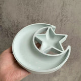 Moon with star trinket tray mold