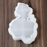 Leaf shape silicone storage tray mold