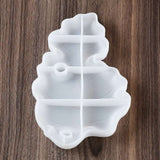 Leaf shape silicone storage tray mold