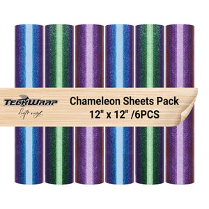 TeckWrap chameleon HTV sheets pack (6 pieces)