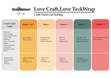 TeckWrap chameleon HTV sheets pack (6 pieces)