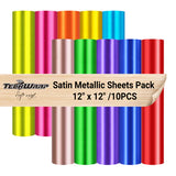 TeckWrap satin metallic (bright vibes) sheets pack (10 pieces)